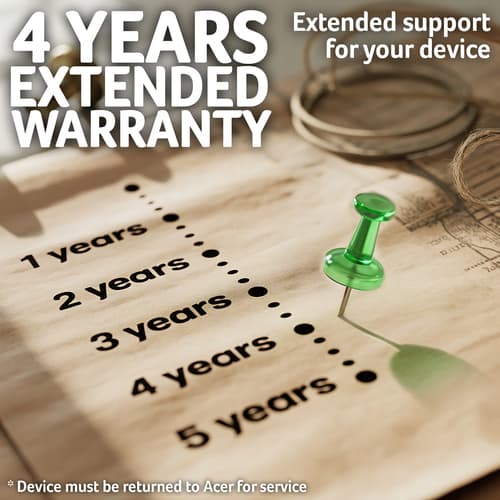 Acer Care Plus Carry-in & Trade-In - Extended service agreement - parts and labour - 4 years - pick-up and return - must be activated within 365 days of the product purchase — view 4