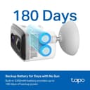 Tapo TC80 KIT V1 - Solar-Powered Security Camera Kit - network surveillance camera - outdoor - weatherproof - colour (Day&Night) - 2 MP - 1920 x 1080 - 1080p - fixed focal - audio - wireless - Wi-Fi - H.264 - with Solar Panel thumbnail 4