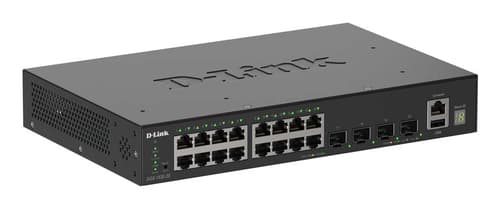 D-Link DGS 1530-20 - Switch - smart - 16 x 10/100/1000 + 4 x 10 Gigabit SFP+ - rack-mountable