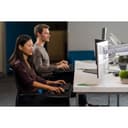 Kensington SmartFit One-Touch Dual Monitor Arm - Mounting kit - adjustable arm - for 2 monitors - metal - silver grey - screen size: 13"-32" - C-clamp, grommet, desk-mountable thumbnail 15