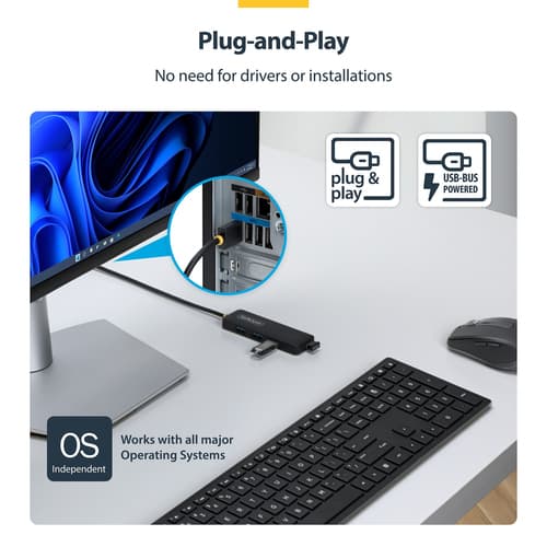 4-Port USB-A Hub Bus Powered 5Gbps — view 5