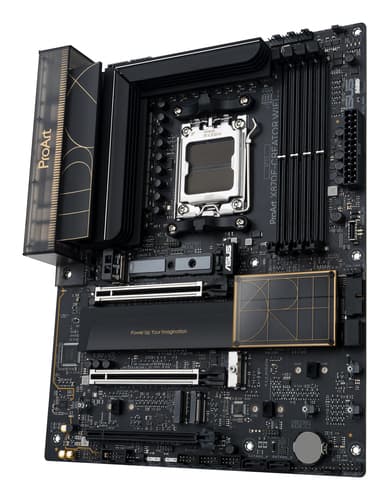 ASUS ProArt X870E-CREATOR WIFI - Motherboard - ATX - Socket AM5 - AMD X870E Chipset - USB4, USB-C 3.2 Gen 2x2, USB 3.2 Gen 2, USB 3.2 Gen 1 - Wi-Fi 7, 10 Gigabit LAN, Bluetooth - onboard graphics (CPU required) - HD Audio (8-channel) — view 5