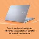 ASUS Vivobook 16 M1605YA-MB456W - 180-degree hinge design - AMD Ryzen 7 - 7730U / up to 4.5 GHz - Win 11 Home - Radeon Graphics - 16 GB RAM - 1 TB SSD NVMe - 16" 1920 x 1200 - cool silver thumbnail 14