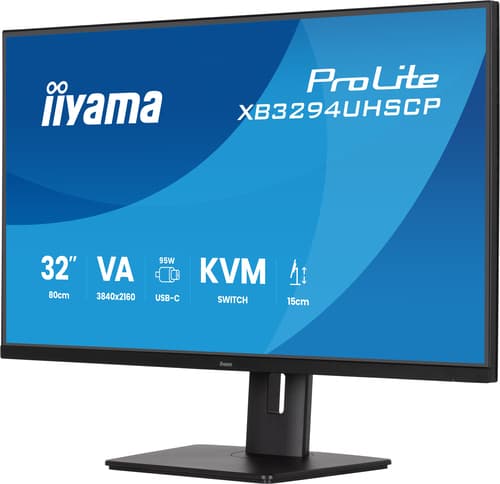 iiyama XB3294UHSCP-B1 32" VA LCD USB-C D — view 5