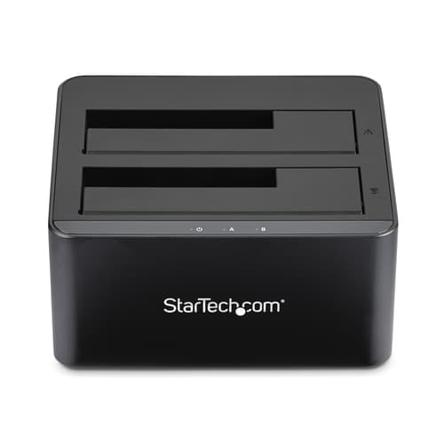 StarTech.com Dual-Bay USB 3.0 to SATA Hard Drive Docking Station, USB Hard Drive Dock, External 2.53.5 SATA IIIIII, SSDHDD Docking Station, Hot-Swap Hard Drive Bays - Top-Loading - HDD docking station - bays: 2 - 2.5", 3.5" - SATA 6Gb/s - USB 3.0 - black - for P/N: SVA12M5NA — view 5