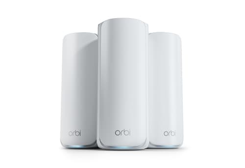 NETGEAR Orbi 770 Series RBE773 - Wi-Fi system - (router, 2 extenders) - up to 6,750 sq.ft - mesh 1GbE, Wi-Fi 7 Multi-Band