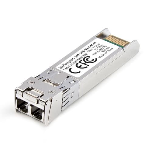 StarTech.com MSA-Compliant SFP-25G-SR-S SFP28 Module, 25Gbps Multimode Fiber (MMF), 100m (328ft), LC Connector, 850nm, 25 Gigabit Optical Transceiver w/ DDM/DOM - SFP28 transceiver module - 25GbE - 25GBase-SR - LC multi-mode - up to 100 m - 850 nm