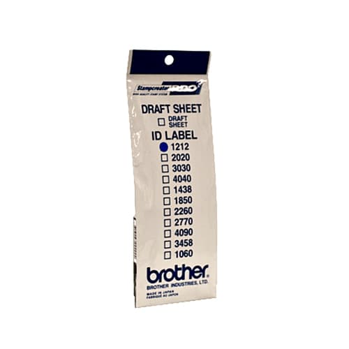 Brother ID1212 - 12 x 12 mm 12 label(s) stamp ID labels - for StampCreator PRO SC-2000, PRO SC-2000USB — view 1