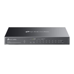 TP-Link Omada ES210GMP V1 - Switch - Managed - 8 x 10/100/1000 (PoE+) + 1 x 10/100/1000 + 1 x combo Gigabit SFP/RJ-45 (uplink) - desktop, wall-mountable - PoE+ (123 W)