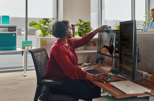 Poly Blackwire 3310-M - Blackwire 3300 series - headset - on-ear - wired - USB-C, 3.5 mm jack - black - Certified for Microsoft Teams