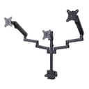StarTech.com Triple Monitor Desk Mount For Up To Three 27in Screens, VESA 75x75/100x100, Tool-Less Arm Adjustments, C-Clamp/Grommet Mount, Spring-Assisted Arms
