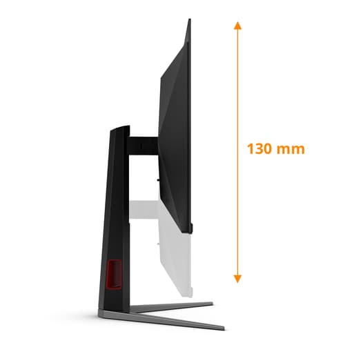 AOC Gaming Q27G4ZD - OLED monitor - gaming - 27" (26.5" viewable) - 2560 x 1440 QHD @ 240 Hz - 1000 cd/m� - 15000000:1 - DisplayHDR 400 True Black - 0.03 ms - 2xHDMI, DisplayPort - black, red — view 4