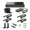 StarTech.com 16-Port Industrial USB 5Gbps Hub with Power Adapter, Metal Enclosure, Mountable, ESD Protection, Terminal Block Power, USB Charging, Dual-Host Switch - TAA - Hub - 16 x USB 3.2 Gen 1 - desktop, rack-mountable, wall-mountable, DIN rail mountable - TAA Compliant