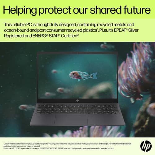 HP 15-fd0058na Intel® Core™ i3 i3-N305 Laptop 39.6 cm (15.6") Full HD 8 GB DDR4-SDRAM 256 GB SSD Wi-Fi 6 (802.11ax) Windows 11 Home Black — view 5