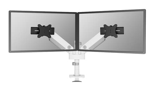 Neomounts NEXT One DS65S-950WH2 - Mounting kit (articulating arm) - full-motion - for 2 LCD displays - aluminium - white - screen size: 24"-34" - desk-mountable