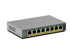 NETGEAR Easy Smart GS108EPP - Switch - high-power - L3 - smart - 8 x 10/100/1000 (PoE+) - desktop, wall-mountable - PoE+ (123 W)