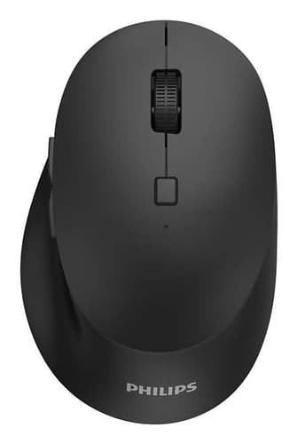 Philips 5000 Series SPK7507B - Mouse - ergonomic - right-handed - optical - 6 buttons - wireless - 2.4 GHz - USB wireless receiver