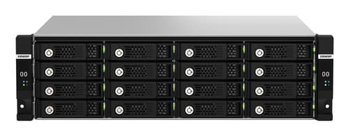 QNAP TL-R1620Sdc - Hard drive array - 16 bays (SATA-600 / SAS-3) - SAS 12Gb/s (external) - rack-mountable - 3U — view 3