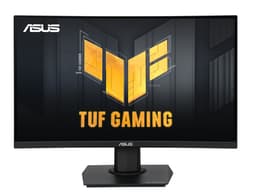 ASUS TUF Gaming VG24VQER - LED monitor - gaming - curved - 24" - 1920 x 1080 Full HD (1080p) @ 180 Hz - VA - 250 cd/m� - 3000:1 - 1 ms - 2xHDMI, DisplayPort - black