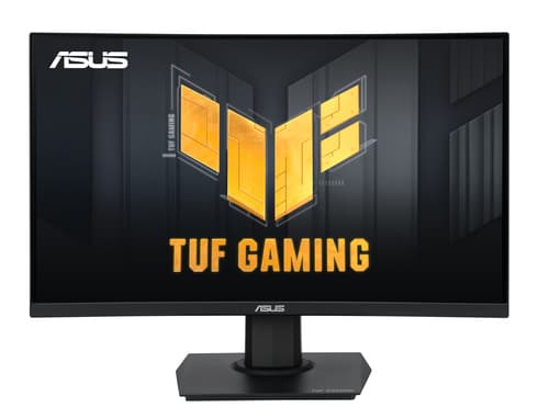 ASUS TUF Gaming VG24VQER - LED monitor - gaming - curved - 24" - 1920 x 1080 Full HD (1080p) @ 180 Hz - VA - 250 cd/m� - 3000:1 - 1 ms - 2xHDMI, DisplayPort - black