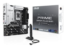 ASUS PRIME Z890M-PLUS WIFI - Motherboard - micro ATX - LGA1851 Socket - Z890 Chipset - USB-C 3.2 Gen 2x2, USB 3.2 Gen 2, USB 3.2 Gen 1, USB-C 3.2 Gen 1 - Wi-Fi 7, Bluetooth, 2.5 Gigabit LAN - onboard graphics (CPU required) - HD Audio (8-channel)