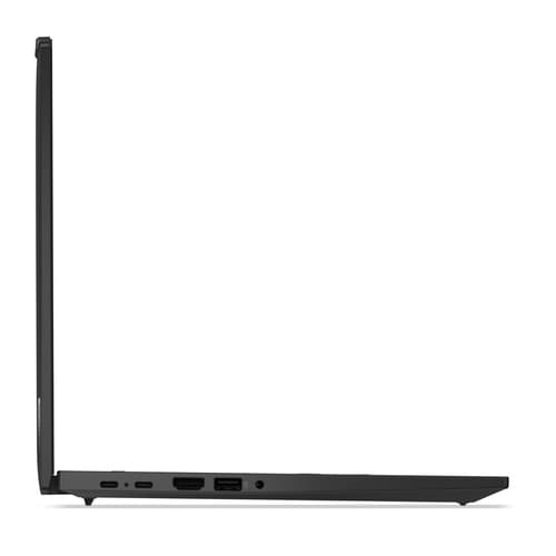 Lenovo ThinkPad T14 Gen 5 21MC - 180-degree hinge design - AMD Ryzen 5 - 8540U / up to 4.9 GHz - Win 11 Pro - Radeon 740M - 16 GB RAM - 512 GB SSD TCG Opal Encryption 2, NVMe - 14" IPS 1920 x 1200 - Gigabit Ethernet - Wi-Fi 6E, Bluetooth - black - kbd: UK - with 1 Year Lenovo Premier Support, CO2 Offset 0.5 ton (2nd Gen) — view 4