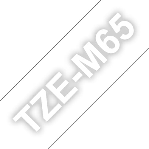 Brother TZe-M65 - Matte - adhesive - white print on matte clear - Roll (3.6 cm x 8 m) 1 cassette(s) laminated tape - for P-Touch Cube XP PT-910BT