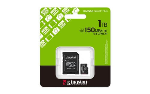 Kingston Canvas Select Plus - Flash memory card (SD adapter included) - 1 TB - A1 / Video Class V30 / UHS-I U3 / Class10 - microSDXC UHS-I — view 6