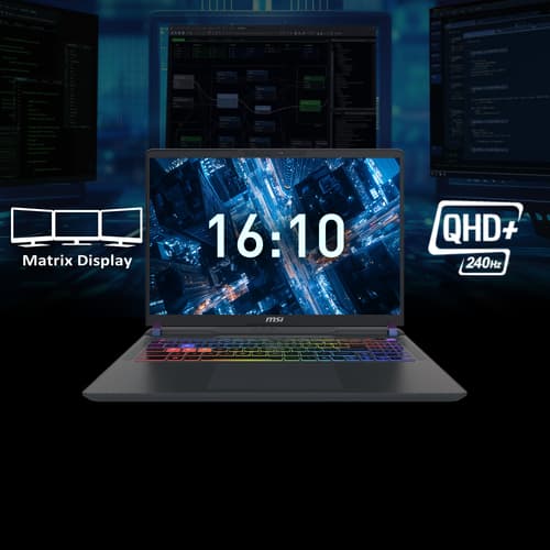 MSI Vector 18 HX AI A2XWJG-804UK Intel Core Ultra 9 275HX Laptop 45.7 Cm (18) Quad HD+ 32 GB DDR5-SDRAM 2 TB SSD NVIDIA GeForce RTX 5090 Wi-Fi 7 (802.11be) Windows 11 Home Grey" — view 26