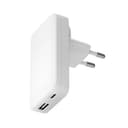 dbramante1928 re-charge Pro - Power adapter - slim - 45 Watt - 2 output connectors (24 pin USB-C, USB) - white thumbnail 1