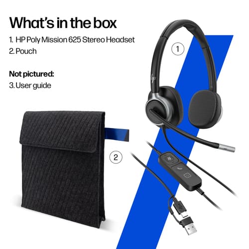 HP POLY MISSION 625 USB HS WW — view 4