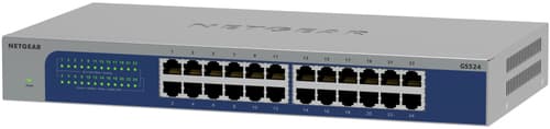 NETGEAR GS524v3 - Switch - 24 x 10/100/1000 - rack-mountable, wall-mountable — view 1