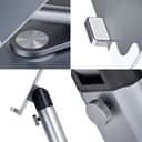 StarTech.com - Notebook stand - 360� swivel, telescopic height adjustment - desktop - silver thumbnail 4