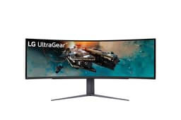 LG UltraGear 49GR85DC-B - LED monitor - gaming - curved - 49" - 5120 x 1440 Dual Quad HD @ 240 Hz - VA - 3000:1 - DisplayHDR 1000 - 1 ms - 2xHDMI, DisplayPort - purple grey