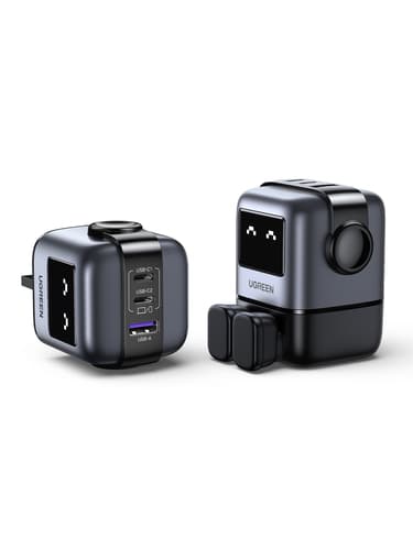 Ugreen USB-A+2C 65W UNO GAN CHARGER Mobile phone, Laptop, Tablet Black AC, USB Indoor — view 8