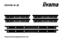Iiyama OMK4-2 - Mounting kit (6 mounting brackets) - for touch screen - screen size: 49", 55", 65" - for ProLite TF5539UHSC-B1AG thumbnail 1