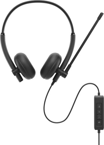 Dell Wired Headset WH125 - Headset - on-ear - wired - USB-A - black — view 3