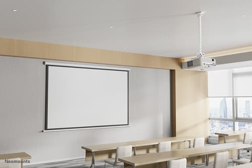 Neomounts CL25-540WH1 - Mounting kit (ceiling mount) - full-motion - for projector - easy-install, height 60.5 - 90.5 cm - steel - white — view 17