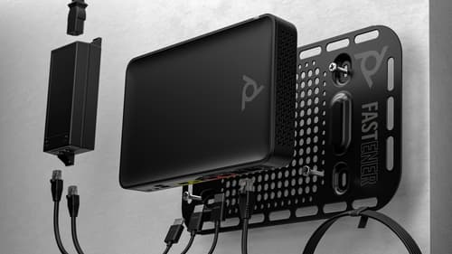 Poly Studio G62 No Radio or Power Cord - Video conferencing system - Certified for Microsoft Teams, Certified for Poly Video - black - TAA Compliant - with PoE+ Adapter — view 8