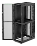 APC NetShelter SX Colocation - Rack cabinet - 2 x 600W x 1070D mm, with sides - floor-standing - black - 42U - 19" - TAA Compliant thumbnail 2