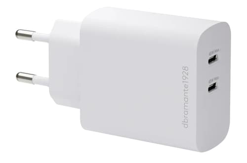 EU Wall Chrg-2xUSB-C 45W-WHT