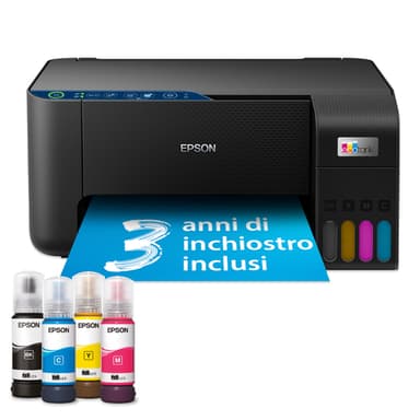 Epson EcoTank ET-2861 - Multifunction printer - colour - ink-jet - ITS - A4 (media) - up to 10 ppm (printing) - 100 sheets - Wi-Fi, USB - black