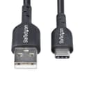 StarTech.com 6in (15cm) USB-A to USB-C Charging Cable, Charger Cord - USB cable - USB (M) to 24 pin USB-C (M) - USB 2.0 - 3 A - 15 cm - charge and sync, USB Fast Charge (15W), passive - black thumbnail 6