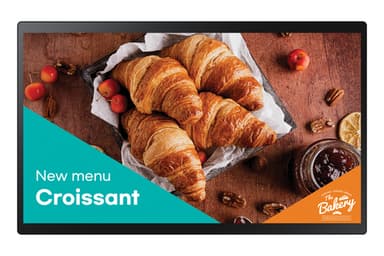 Samsung QB24C-T - 24" Diagonal Class (23.8" viewable) - QBC-T Series LED-backlit LCD display - interactive digital signage - with touchscreen (multi touch) - Tizen OS - 1080p 1920 x 1080 - Edge LED - black