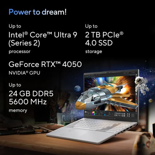 ASUS VivoBook Pro 15 OLED N6506CU-MA031W - Intel Core Ultra 9 - 285H / up to 5.4 GHz - Win 11 Home - GeForce RTX 4050 - 16 GB RAM - 1 TB SSD NVMe - 15.6" OLED 2880 x 1620 (3K) @ 120 Hz - Gigabit Ethernet - Wi-Fi 6E, Bluetooth - earl grey, black (keyboard) — view 18