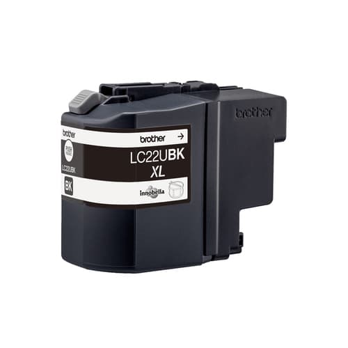 Brother LC22UBK - XL - black - original - ink cartridge - for Brother DCP-J785DW, DCP-J785DWXL, MFC-J985DW, INKvestment Work Smart MFC-J985DW — view 4