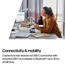 Poly Voyager Focus 2 - Headset - on-ear - Bluetooth - wireless - active noise cancelling - USB-C via Bluetooth adapter - black - Zoom Certified, Certified for Microsoft Teams thumbnail 5