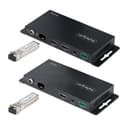 StarTech.com 4K HDMI over Fiber Extender Kit, 4K 60Hz up to 3300ft/1km (Single Mode) or 1000ft/300m (Multimode) LC Fiber Optic, HDR/HDCP, Audio/RS232/IR Extender, HDMI Video Extender