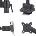 StarTech.com - Mounting kit (arm assembly, VESA mount, C-clamp) - adjustable arm with mechanical spring - for Monitor - plastic, steel - black - screen size: up to 40" - desk-mountable, grommet thumbnail 3