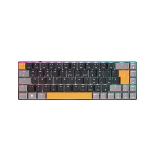 CHERRY MX LP 2.1 - Keyboard - compact - backlit - wireless - 2.4 GHz, Bluetooth 5.2, corded - QWERTY - UK - key switch: CHERRY MX Low Profile - black